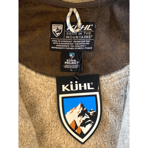 NWT Kuhl Women's LARGE Dani Sherpa Vest Brown MSRP$219 New - Picture 10 of 17